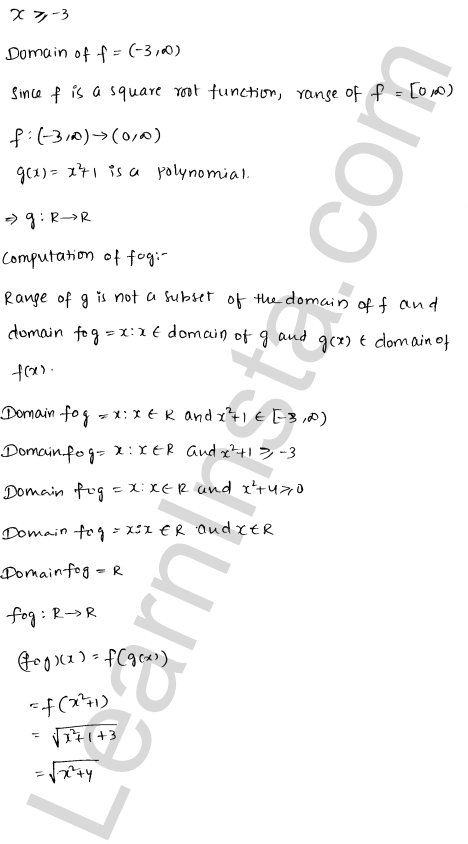 RD Sharma Class 12 Solutions Chapter 2 Functions Ex 2.3 1.14