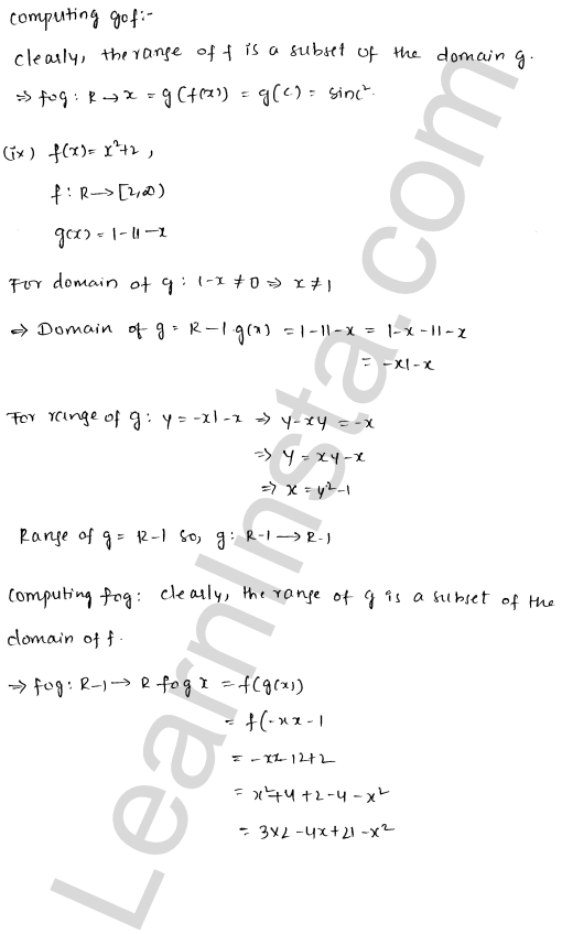 RD Sharma Class 12 Solutions Chapter 2 Functions Ex 2.3 1.5