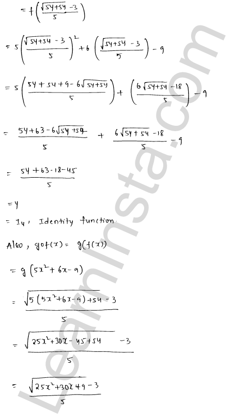 RD Sharma Class 12 Solutions Chapter 2 Functions Ex 2.4 1.19