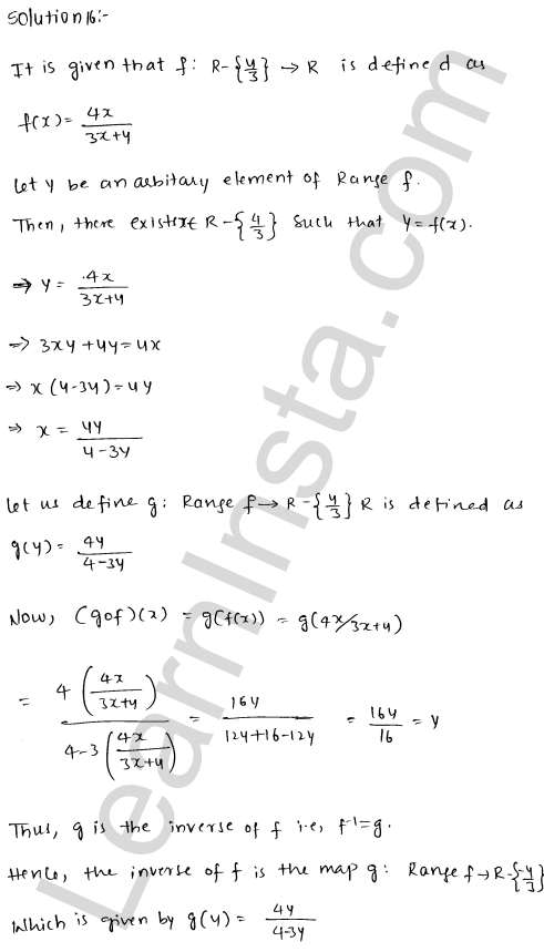 RD Sharma Class 12 Solutions Chapter 2 Functions Ex 2.4 1.22