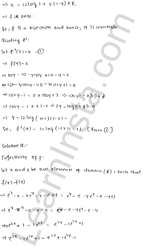 RD Sharma Class 12 Solutions Chapter 2 Functions Ex 2.4 1.24