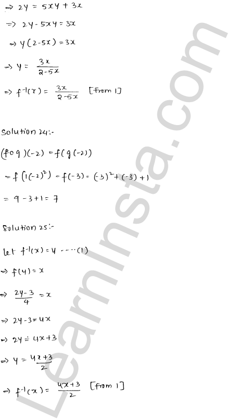 RD Sharma Class 12 Solutions Chapter 2 Functions VSAQ 1.10
