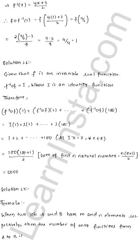 RD Sharma Class 12 Solutions Chapter 2 Functions VSAQ 1.11