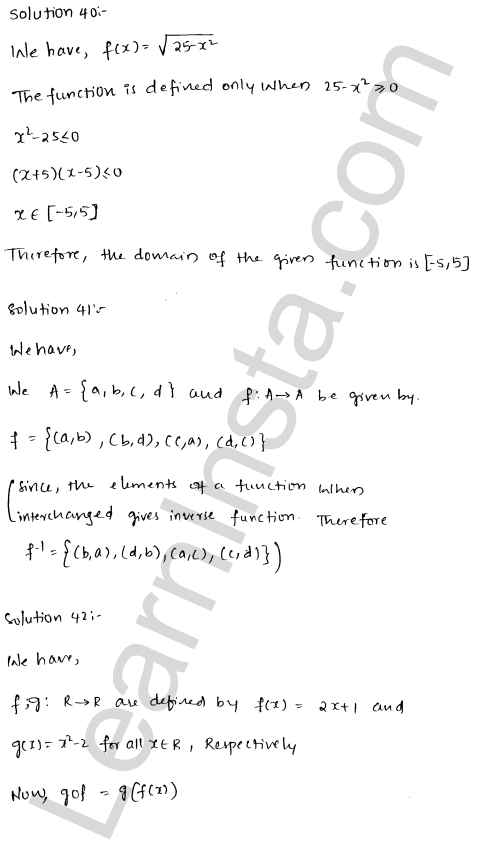 RD Sharma Class 12 Solutions Chapter 2 Functions VSAQ 1.17