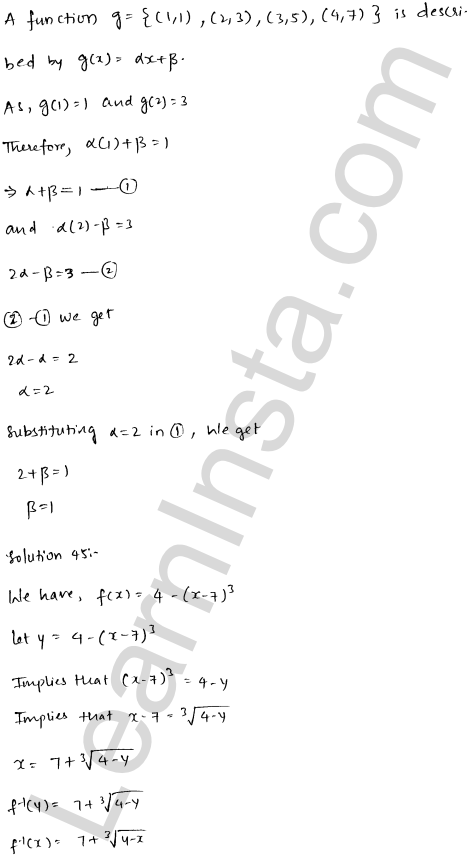 RD Sharma Class 12 Solutions Chapter 2 Functions VSAQ 1.19