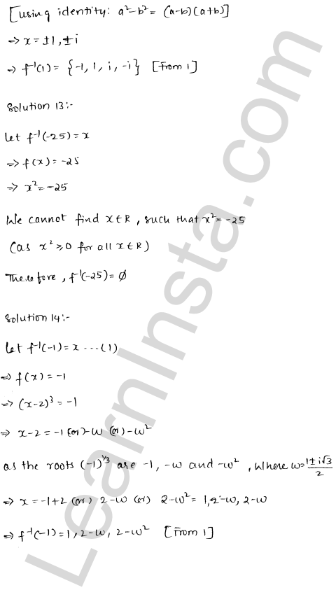 RD Sharma Class 12 Solutions Chapter 2 Functions VSAQ 1.6