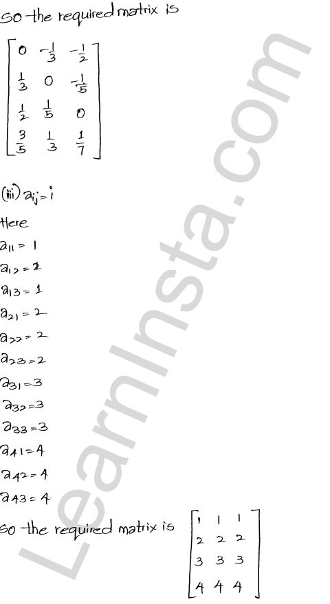 RD Sharma Class 12 Solutions Chapter 5 Algebra of Matrices Ex 5.1 1.18