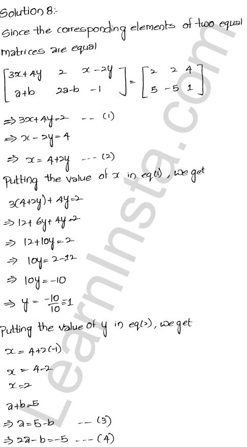 RD Sharma Class 12 Solutions Chapter 5 Algebra of Matrices Ex 5.1 1.19