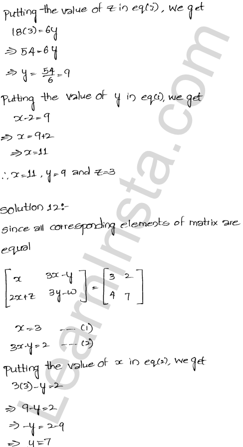 RD Sharma Class 12 Solutions Chapter 5 Algebra of Matrices Ex 5.1 1.24