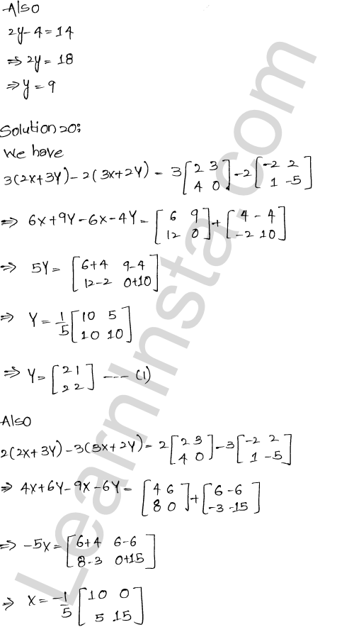 RD Sharma Class 12 Solutions Chapter 5 Algebra of Matrices Ex 5.2 1.24