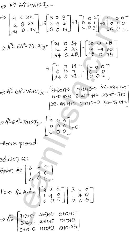 RD Sharma Class 12 Solutions Chapter 5 Algebra of Matrices Ex 5.3 1.47