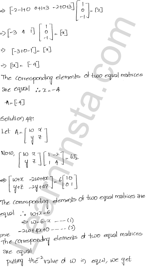 RD Sharma Class 12 Solutions Chapter 5 Algebra of Matrices Ex 5.3 1.53