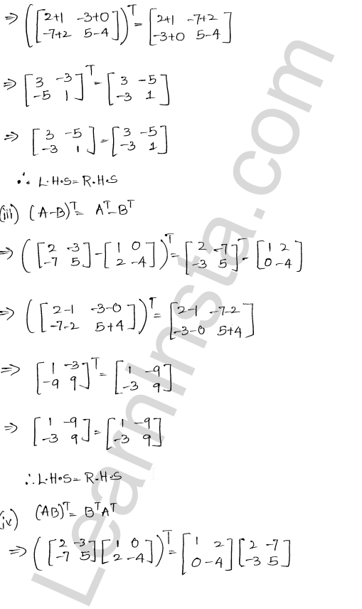 RD Sharma Class 12 Solutions Chapter 5 Algebra of Matrices Ex 5.4 1.2