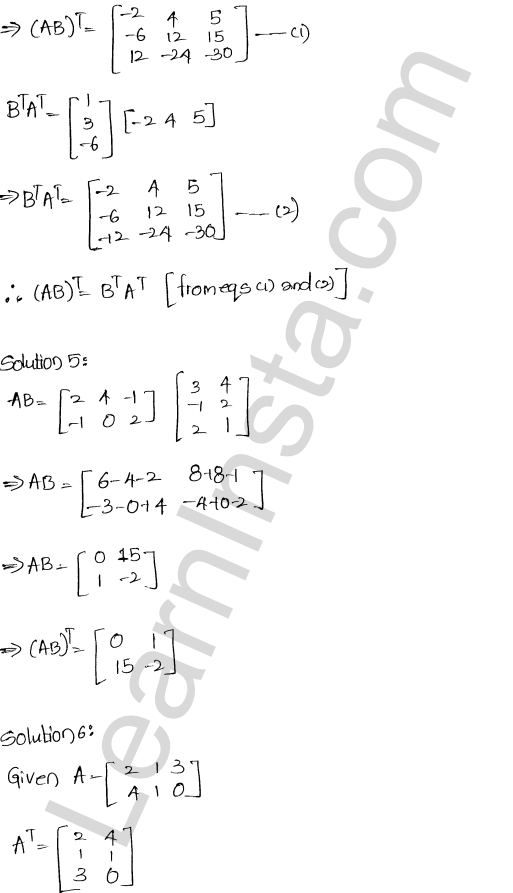 RD Sharma Class 12 Solutions Chapter 5 Algebra of Matrices Ex 5.4 1.7