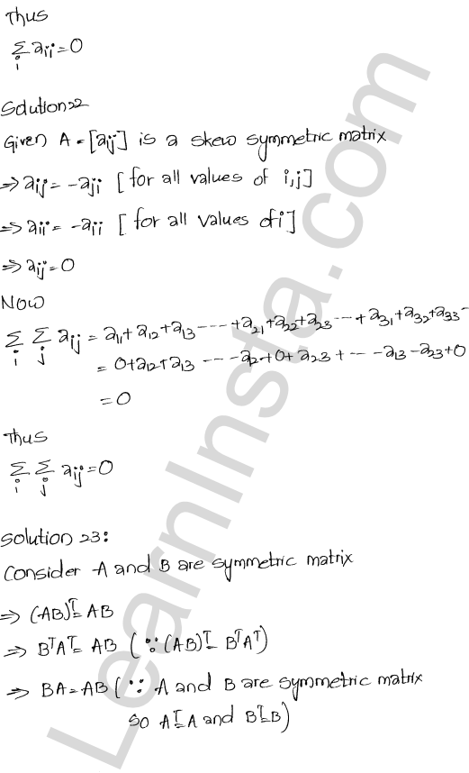 RD Sharma Class 12 Solutions Chapter 5 Algebra of Matrices Ex 5.5 1.11