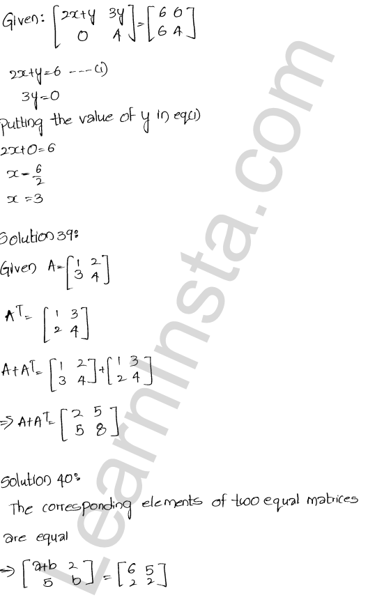 RD Sharma Class 12 Solutions Chapter 5 Algebra of Matrices Ex 5.5 1.18