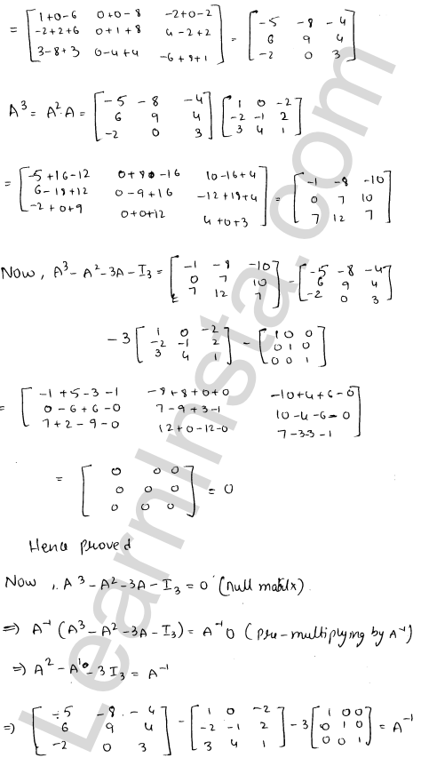 RD Sharma Class 12 Solutions Chapter 7 Adjoint and Inverse of a Matrix Ex 7.1 1.34