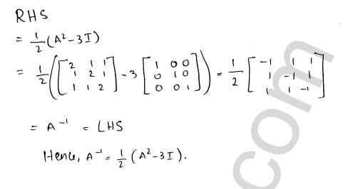 RD Sharma Class 12 Solutions Chapter 7 Adjoint and Inverse of a Matrix Ex 7.1 1.51