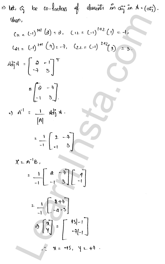 RD Sharma Class 12 Solutions Chapter 8 Solution of Simultaneous Linear Equations Ex 8.1 1.16