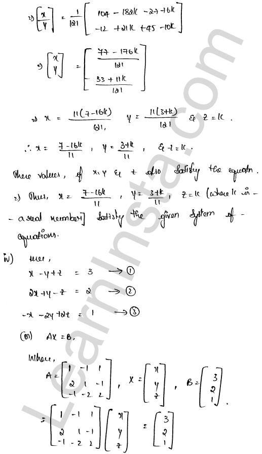 RD Sharma Class 12 Solutions Chapter 8 Solution of Simultaneous Linear Equations Ex 8.1 1.24
