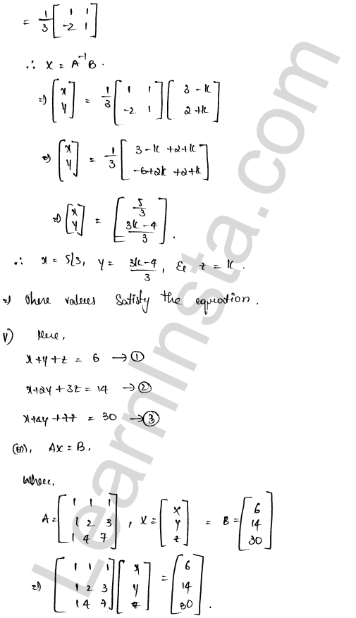 RD Sharma Class 12 Solutions Chapter 8 Solution of Simultaneous Linear Equations Ex 8.1 1.27