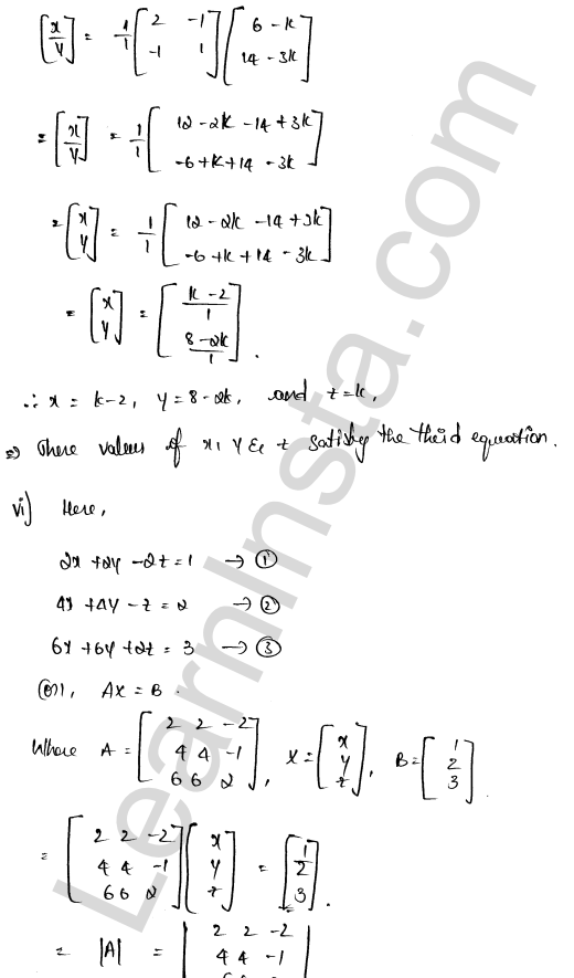 RD Sharma Class 12 Solutions Chapter 8 Solution of Simultaneous Linear Equations Ex 8.1 1.30
