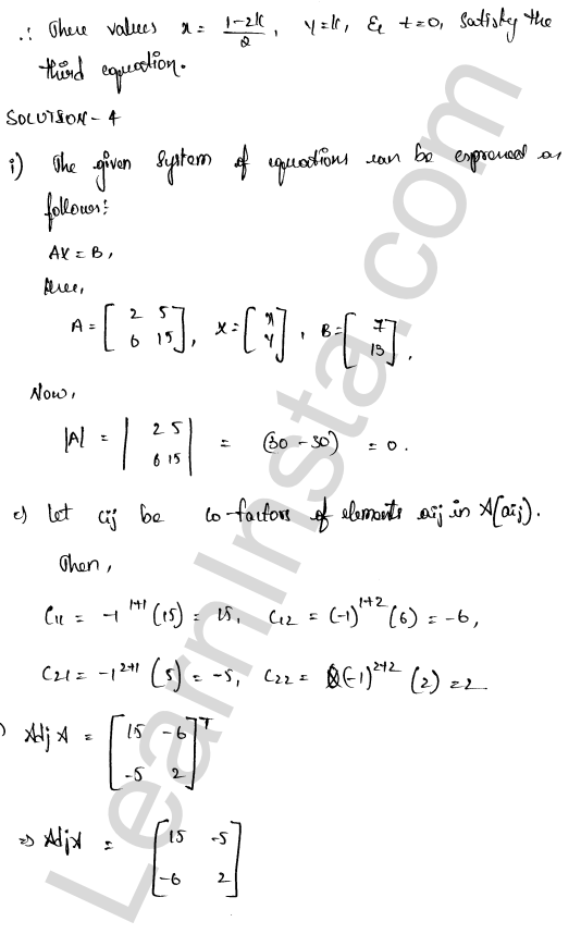 RD Sharma Class 12 Solutions Chapter 8 Solution of Simultaneous Linear Equations Ex 8.1 1.33