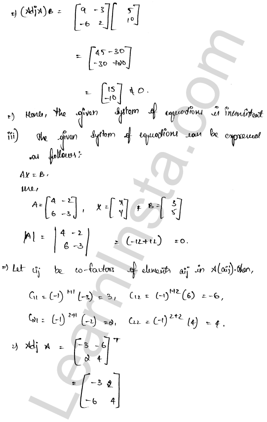 RD Sharma Class 12 Solutions Chapter 8 Solution of Simultaneous Linear Equations Ex 8.1 1.35