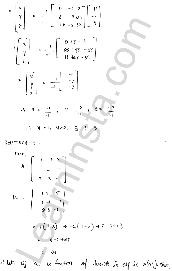 RD Sharma Class 12 Solutions Chapter 8 Solution of Simultaneous Linear Equations Ex 8.1 1.44