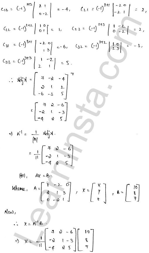 RD Sharma Class 12 Solutions Chapter 8 Solution of Simultaneous Linear Equations Ex 8.1 1.47