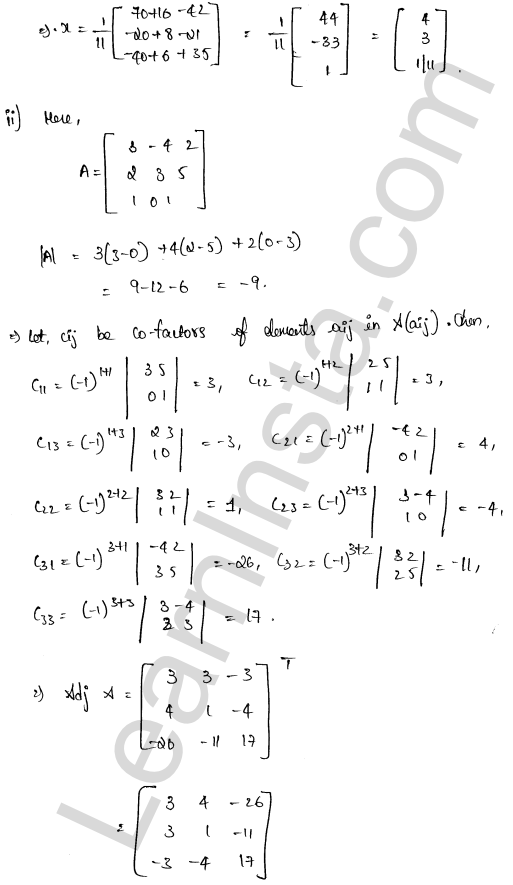 RD Sharma Class 12 Solutions Chapter 8 Solution of Simultaneous Linear Equations Ex 8.1 1.48