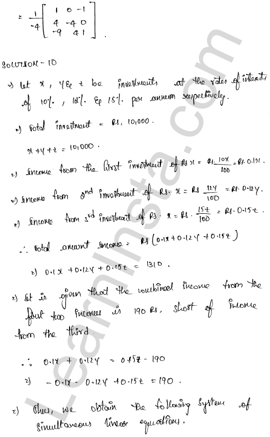 RD Sharma Class 12 Solutions Chapter 8 Solution of Simultaneous Linear Equations Ex 8.1 1.56