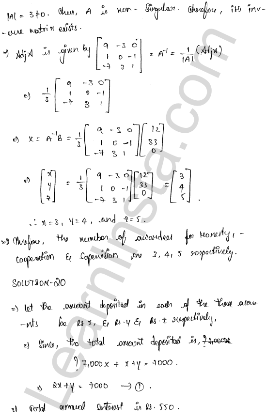 RD Sharma Class 12 Solutions Chapter 8 Solution of Simultaneous Linear Equations Ex 8.1 1.64