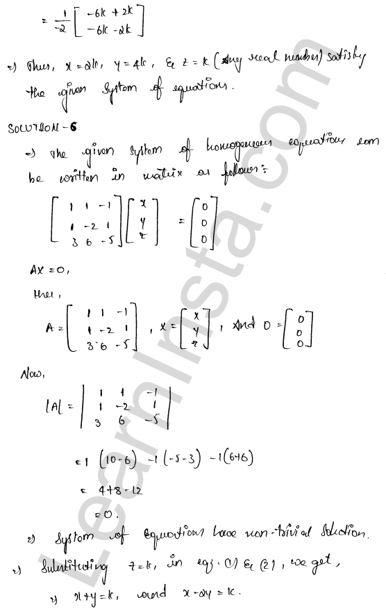 RD Sharma Class 12 Solutions Chapter 8 Solution of Simultaneous Linear Equations Ex 8.2 1.8