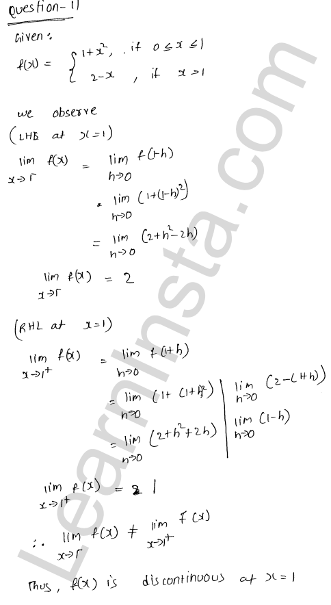 RD Sharma Class 12 Solutions Chapter 9 Continuity Ex 9.1 1.17