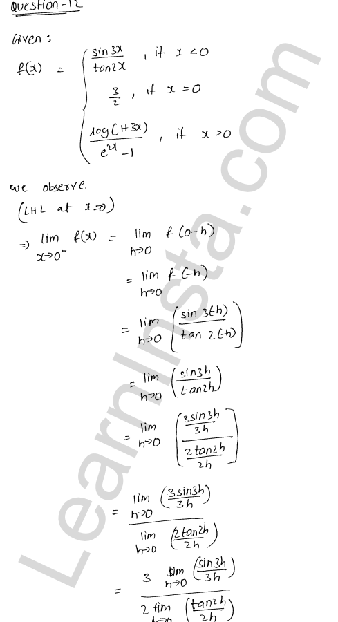 RD Sharma Class 12 Solutions Chapter 9 Continuity Ex 9.1 1.18