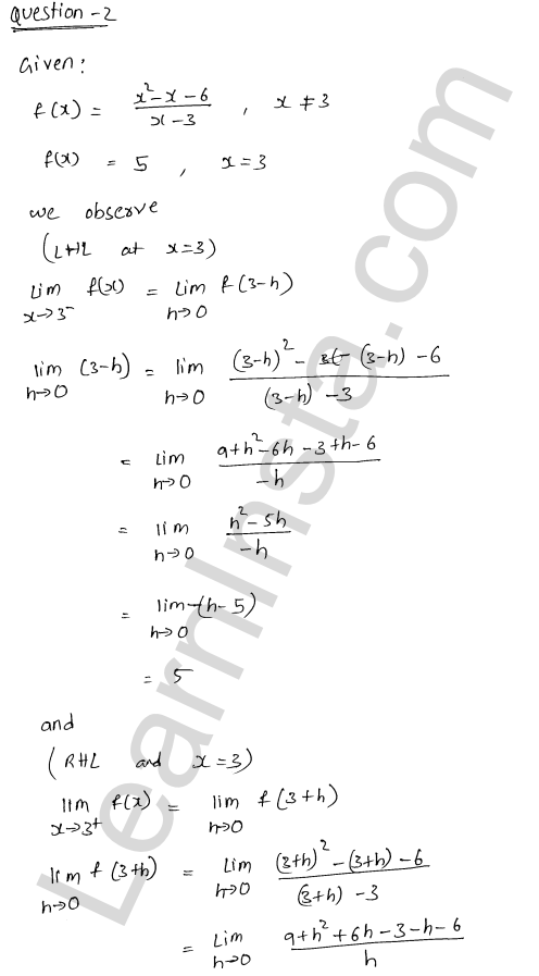 RD Sharma Class 12 Solutions Chapter 9 Continuity Ex 9.1 1.2