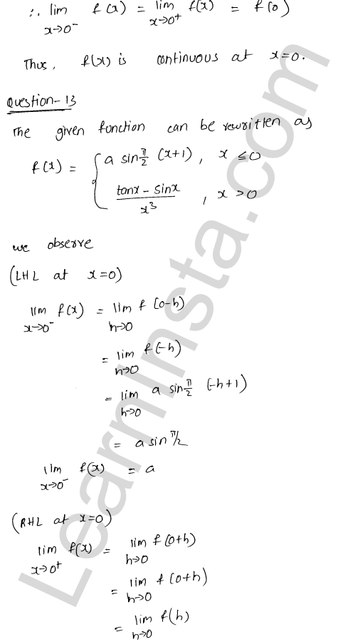 RD Sharma Class 12 Solutions Chapter 9 Continuity Ex 9.1 1.20