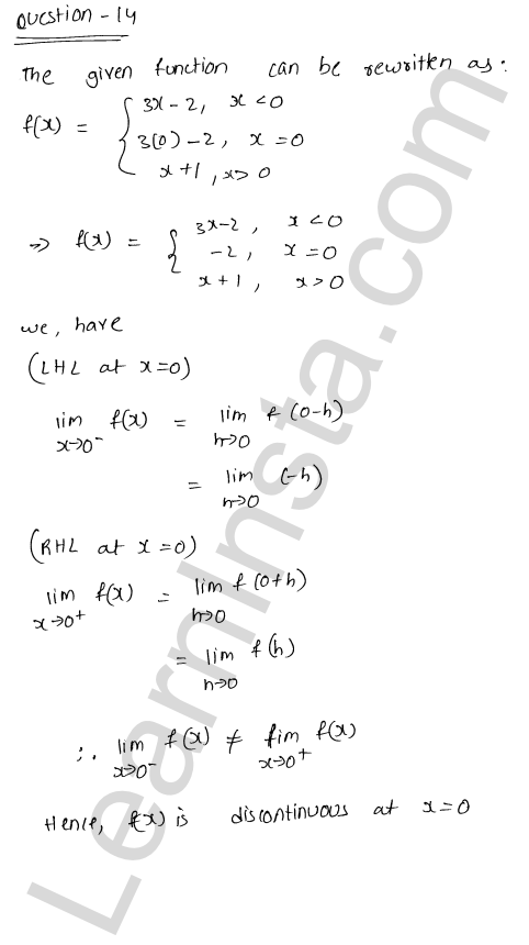 RD Sharma Class 12 Solutions Chapter 9 Continuity Ex 9.1 1.22