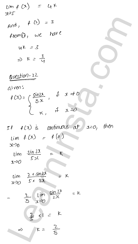 RD Sharma Class 12 Solutions Chapter 9 Continuity Ex 9.1 1.28