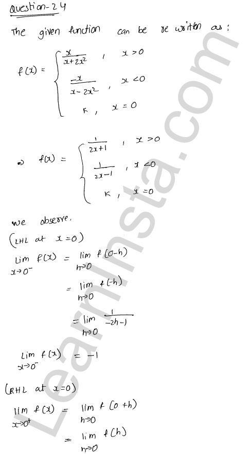 RD Sharma Class 12 Solutions Chapter 9 Continuity Ex 9.1 1.30