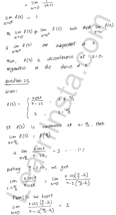 RD Sharma Class 12 Solutions Chapter 9 Continuity Ex 9.1 1.31