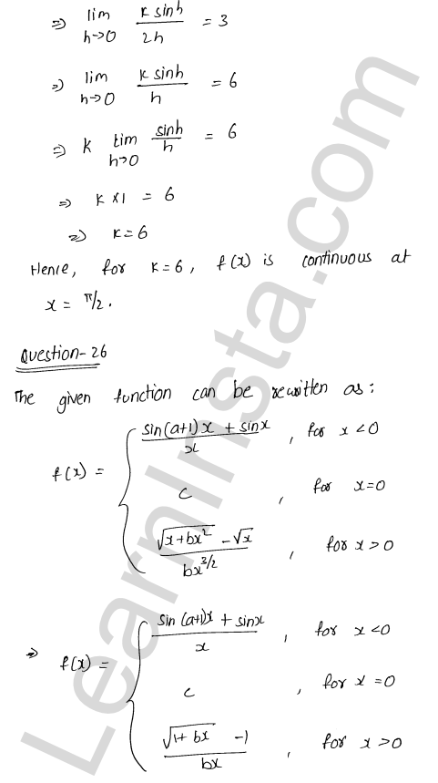 RD Sharma Class 12 Solutions Chapter 9 Continuity Ex 9.1 1.33