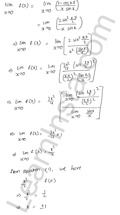 RD Sharma Class 12 Solutions Chapter 9 Continuity Ex 9.1 1.36