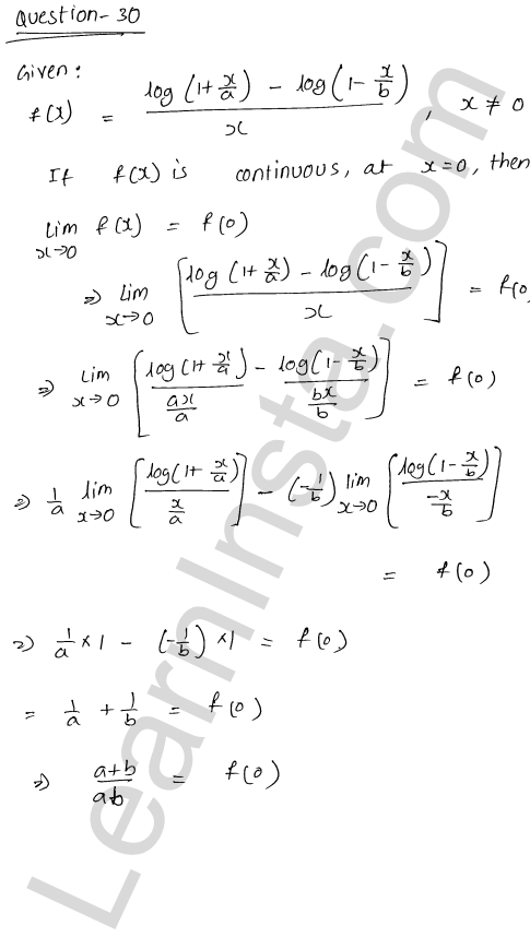 RD Sharma Class 12 Solutions Chapter 9 Continuity Ex 9.1 1.39
