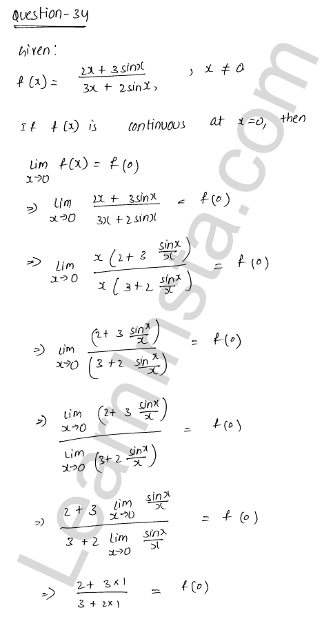 RD Sharma Class 12 Solutions Chapter 9 Continuity Ex 9.1 1.43