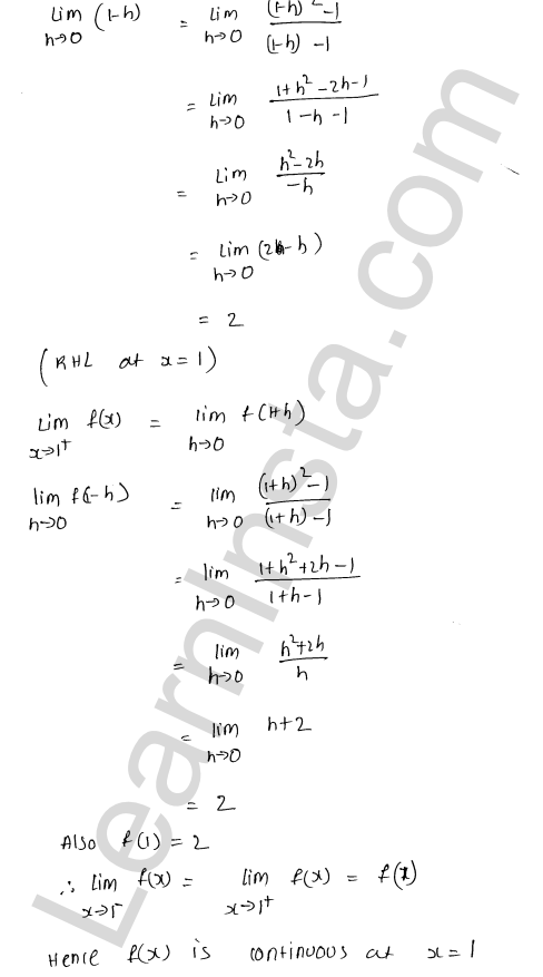 RD Sharma Class 12 Solutions Chapter 9 Continuity Ex 9.1 1.5