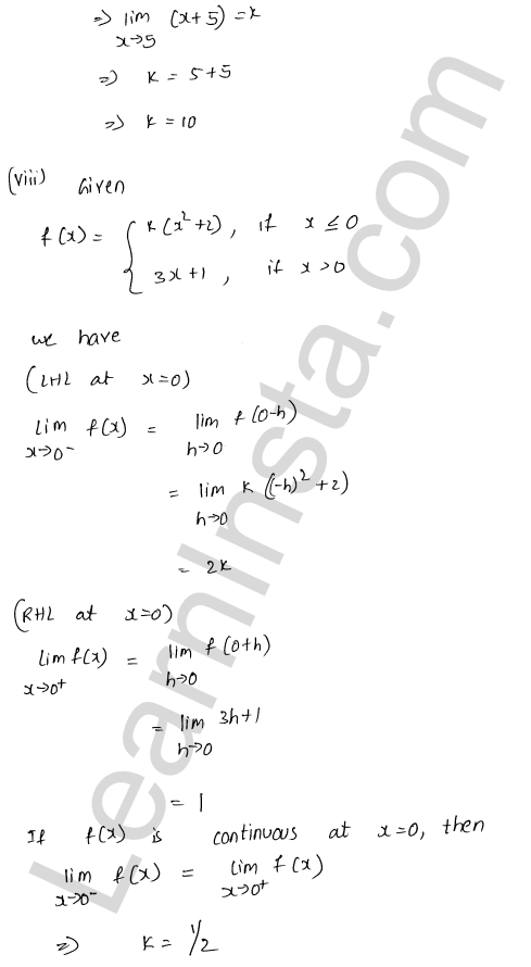 RD Sharma Class 12 Solutions Chapter 9 Continuity Ex 9.1 1.51