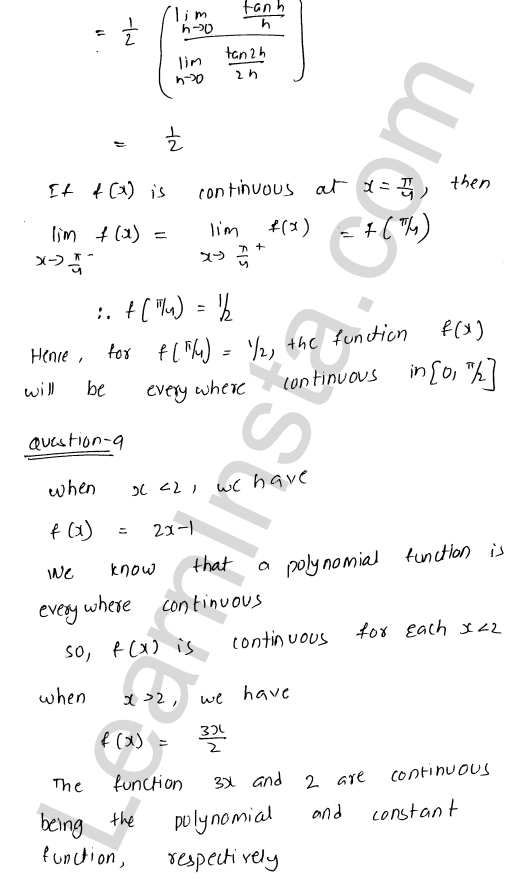 RD Sharma Class 12 Solutions Chapter 9 Continuity Ex 9.2 1.36