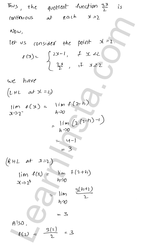RD Sharma Class 12 Solutions Chapter 9 Continuity Ex 9.2 1.37